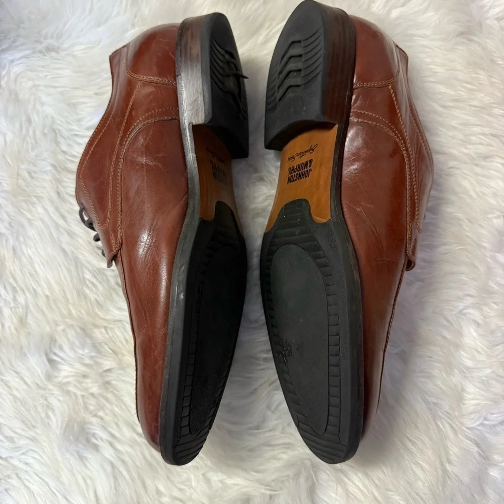 Johnston & Murphy Signature Series Leather Oxford Shoes – Men’s 10M
